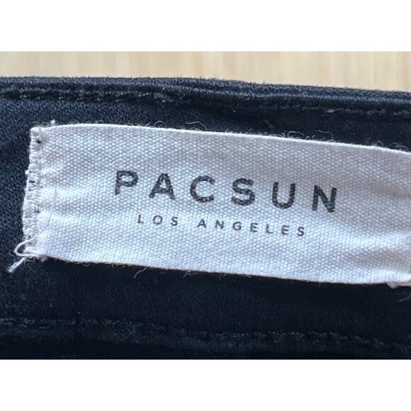 Pacsun - Women's High-Waisted Super Stretch Short Shorts Lace Up - Black - # 23 - Picture 8 of 15